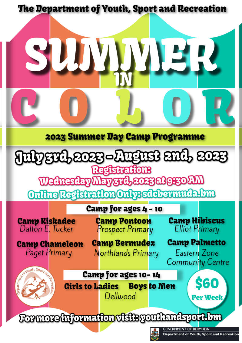 School summer camp schedule announced The Royal Gazette Bermuda