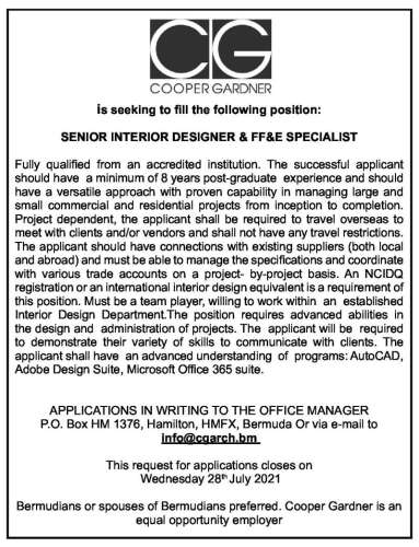 SENIOR INTERIOR DESIGNER & FF&E SPECIALIST - The Royal ...