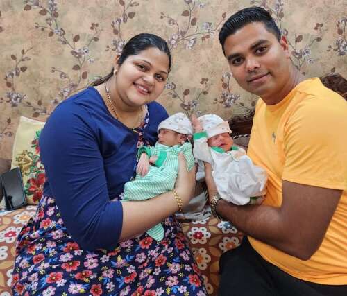Guest worker couple celebrate New Year’s Day twins - The Royal Gazette ...