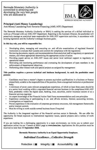 Principal (Anti-Money Laundering) Anti-Money Laundering/Anti-Terrorist ...