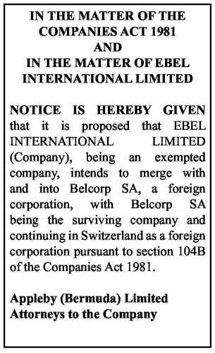 Ebel deals international limited