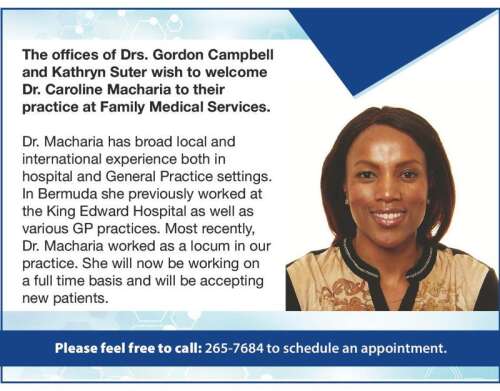New Hire Dr. Caroline Macharia - The Royal Gazette | Bermuda News ...