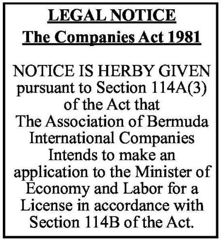 114b Application The Royal Gazette Bermuda News Business Sports Events And Community 9359