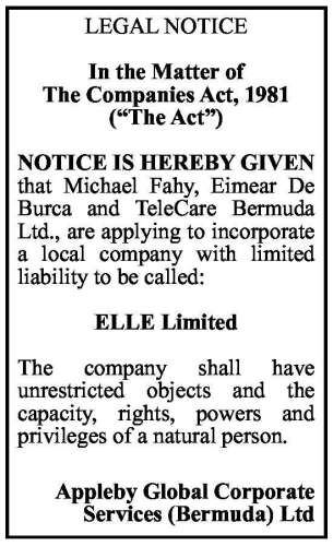 ELLE Limited - The Royal Gazette | Bermuda News, Business ...