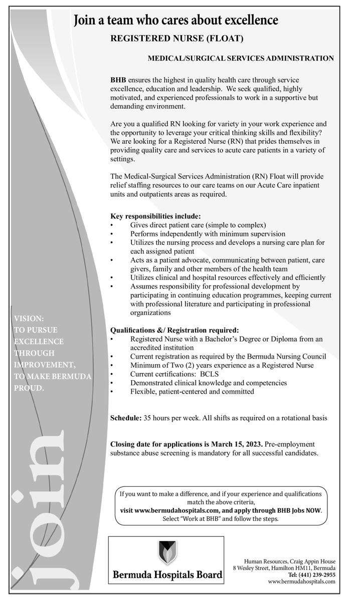 REGISTERED NURSE (FLOAT)